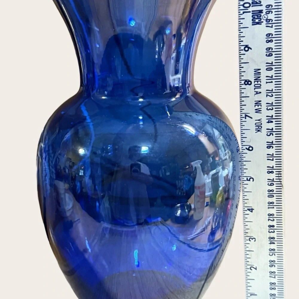 Indiana Glass Cobalt Blue Vase 11